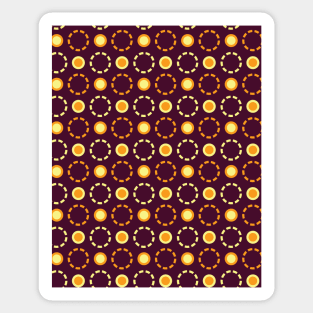 Circle Seamless Pattern 049#001 Sticker